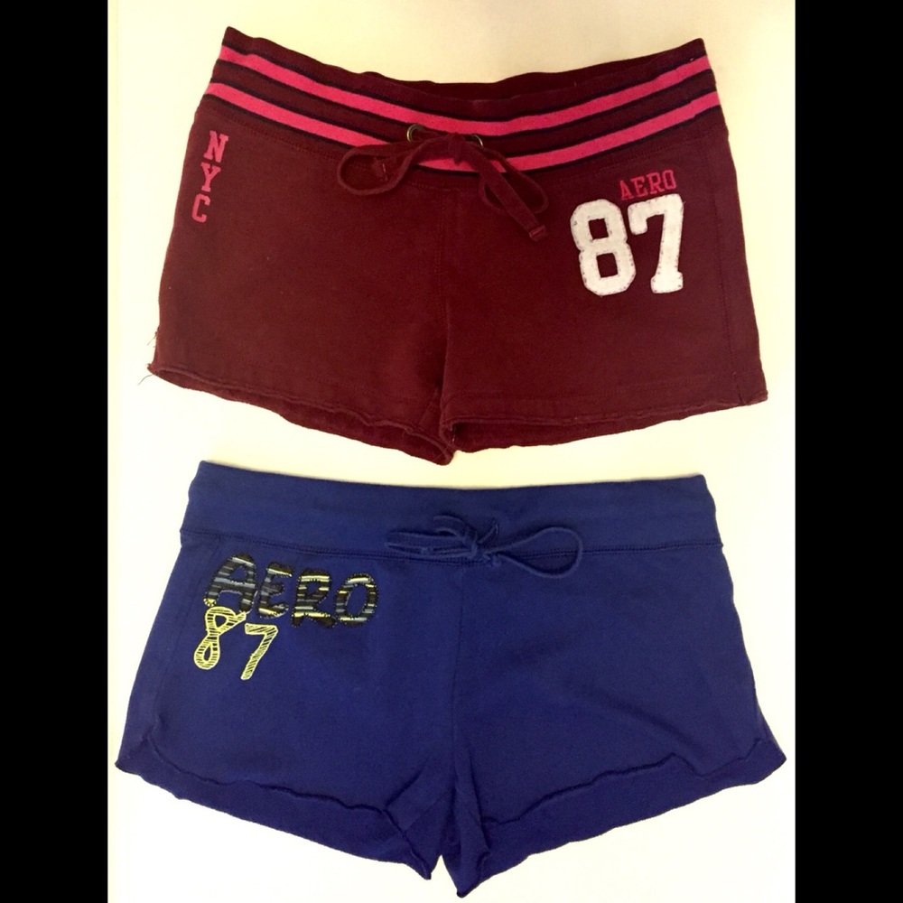 Aeropostale Bundle Of Two Pair Of Knit Shorts